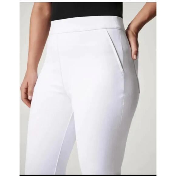 Spanx The Perfect Pant Slim Straight Pull On White Stretch Size M Travel CLASSIC - Picture 6 of 16